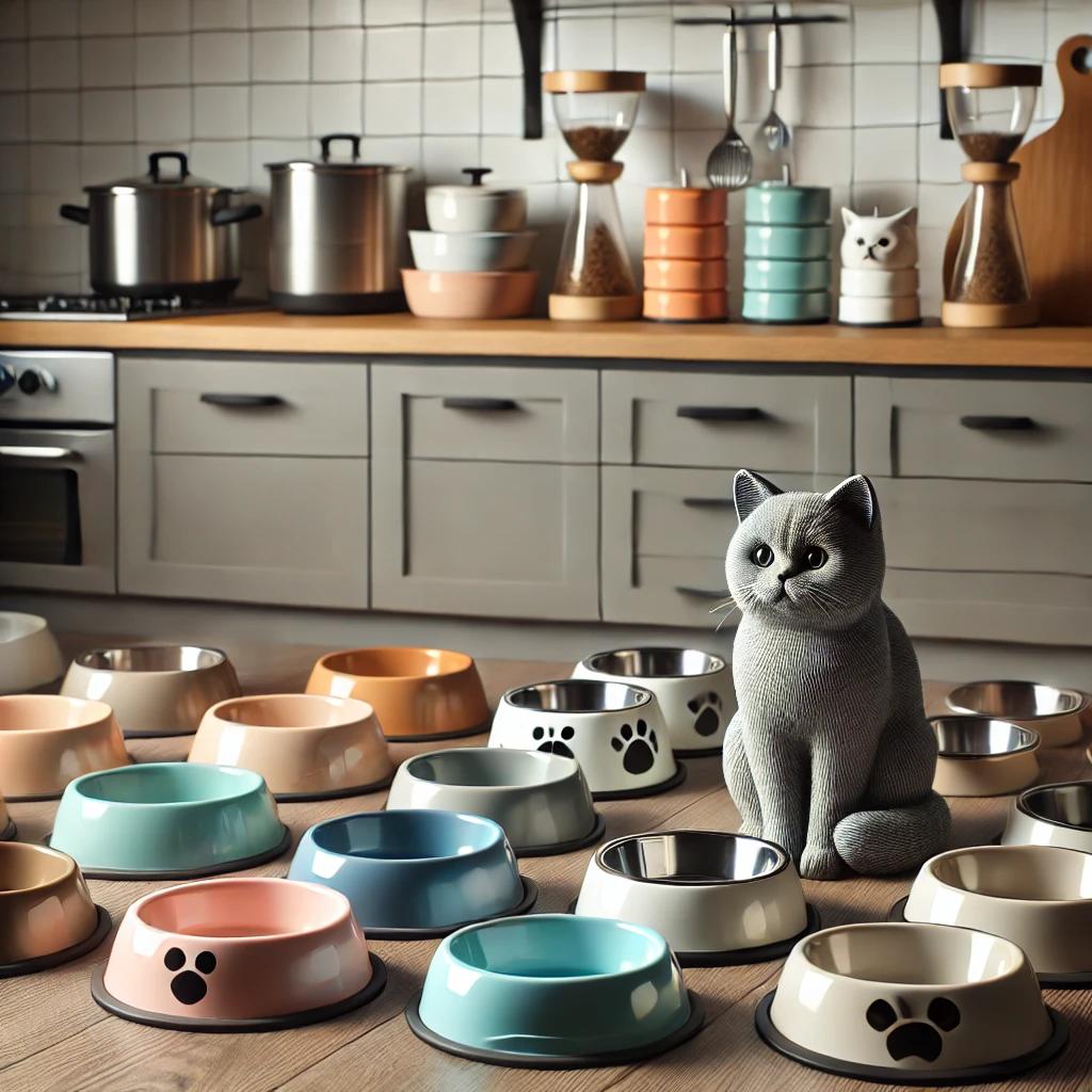 A_variety_of_cat_bowls_including_ceramic_stainles