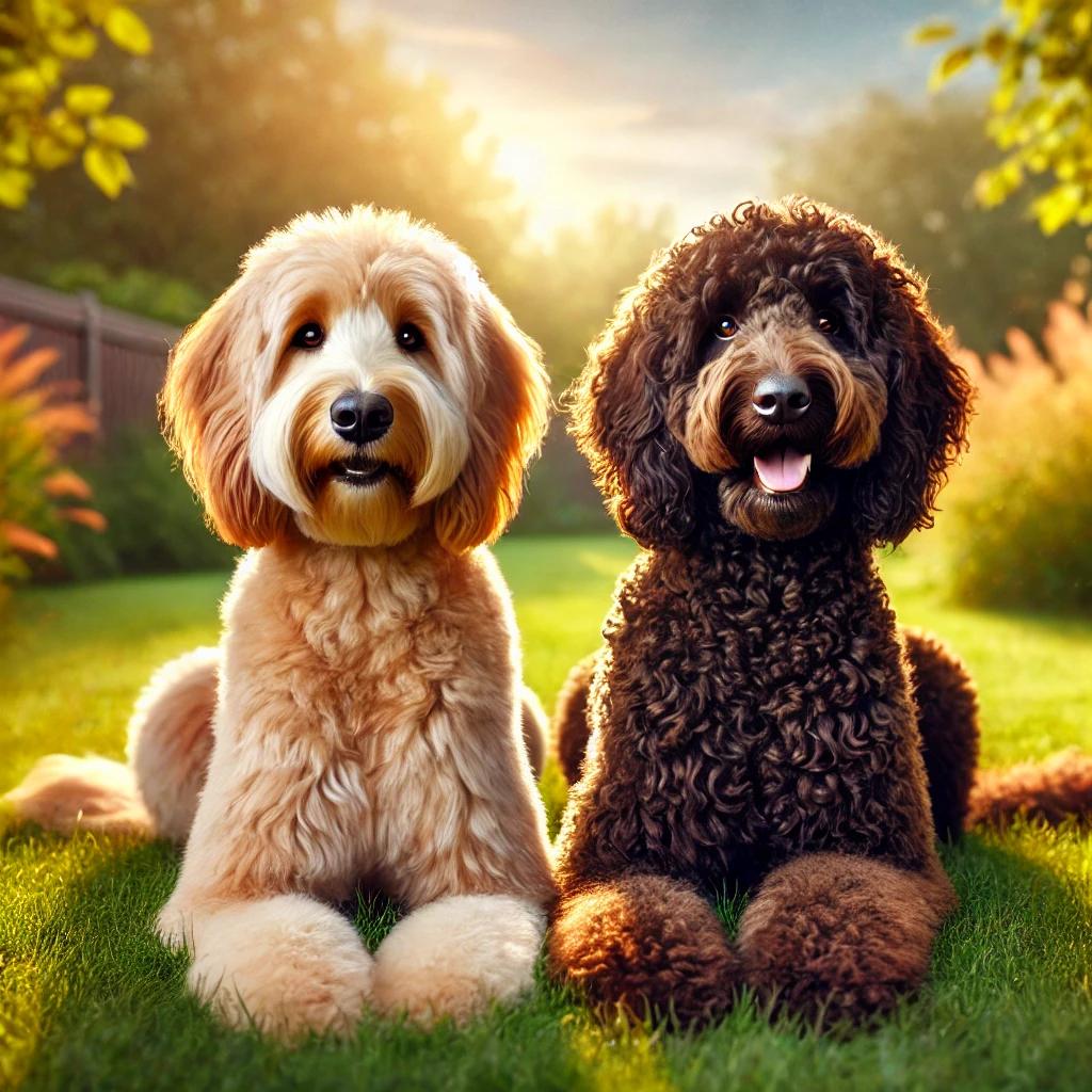 Two_Double_Doodle_dogs